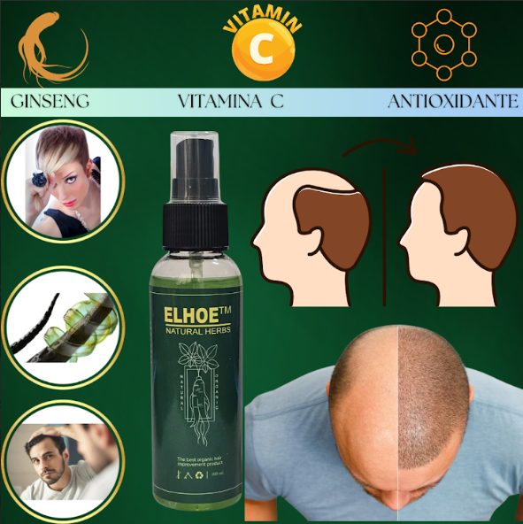 TÓNICO REVITALIZANTE PARA CRECIMIENTO DE CABELLO ELHOE